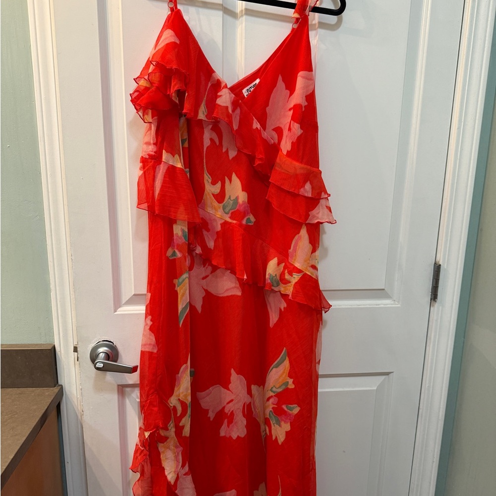 Future Collective with Jenee Naylor Women's Ruffle Maxi Dress S